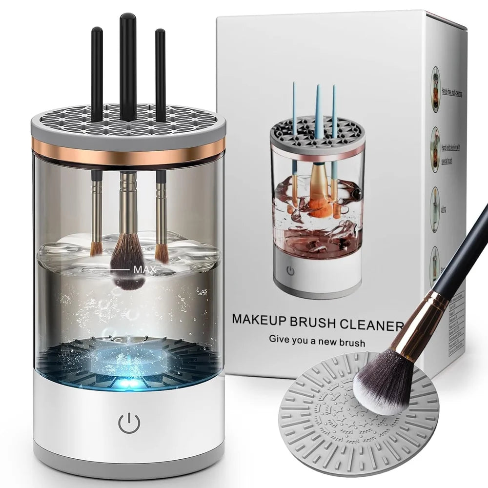 Nettoyeur Électrique – Pinceaux Maquillage Propres & Doux en 30s